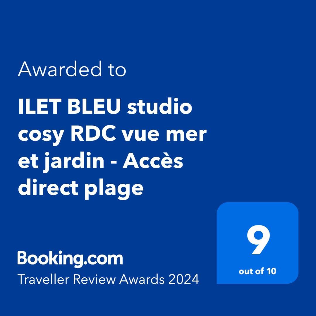 Ilet Bleu Studio Cosy Rdc Vue Mer Et Jardin - Acces Direct Plage Le Gosier  Exterior foto